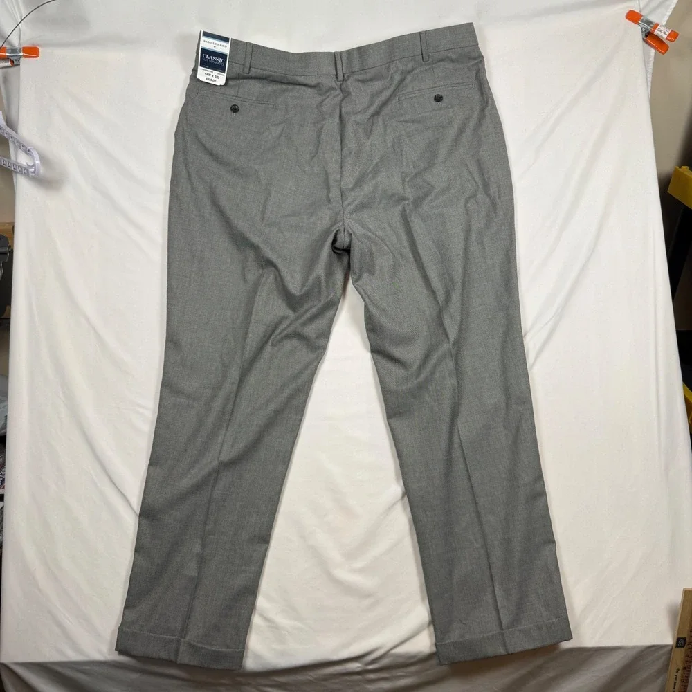 Saddlebred Martin Classic Suit Separates Pleated Pants Grey 44W x 32L NWT
